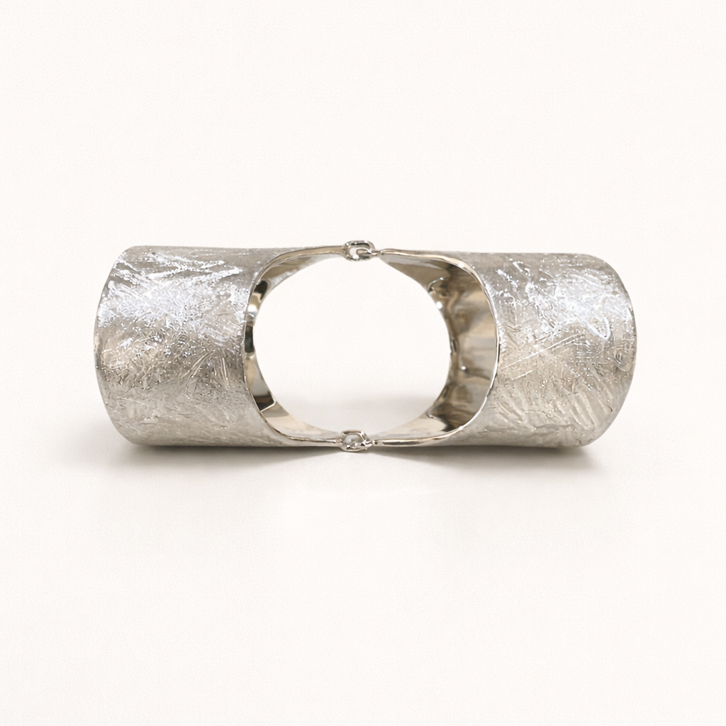 Sterling silver full finger ring "Silk"