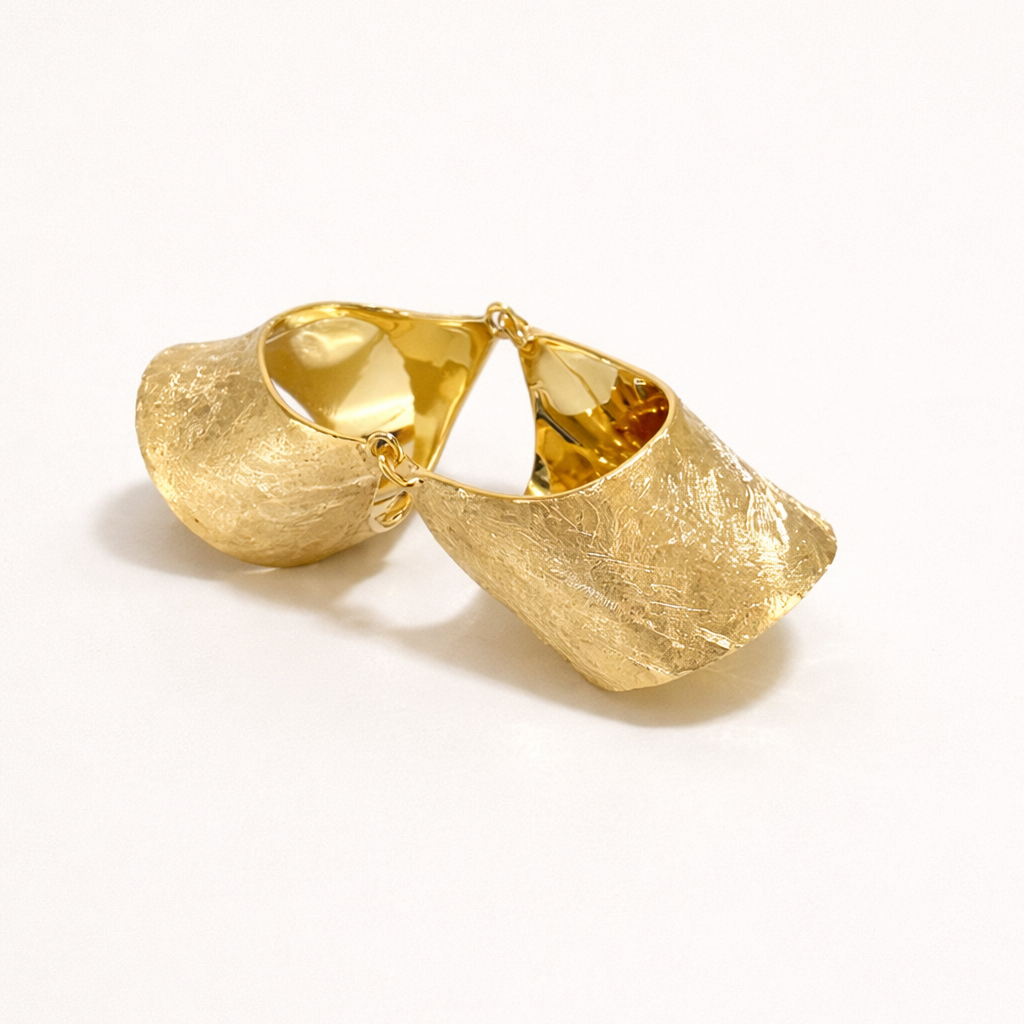 Sterling silver full finger ring "Silk"