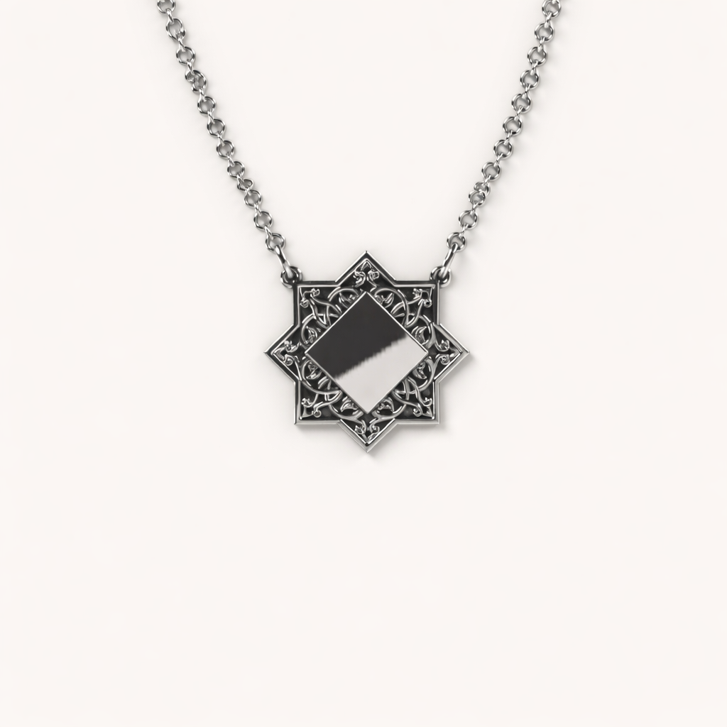 Sterling silver necklace “Biayna”