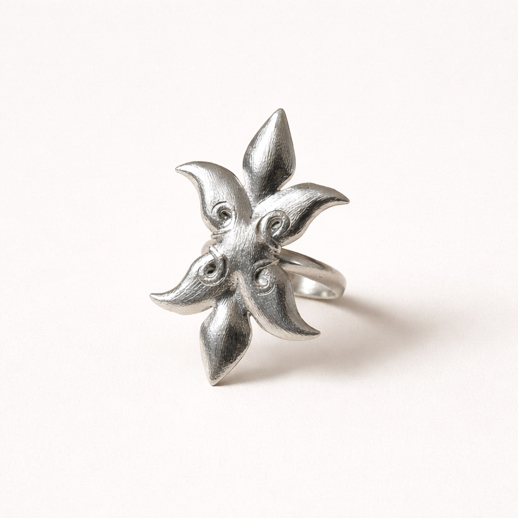 Sterling silver ring "Ave"