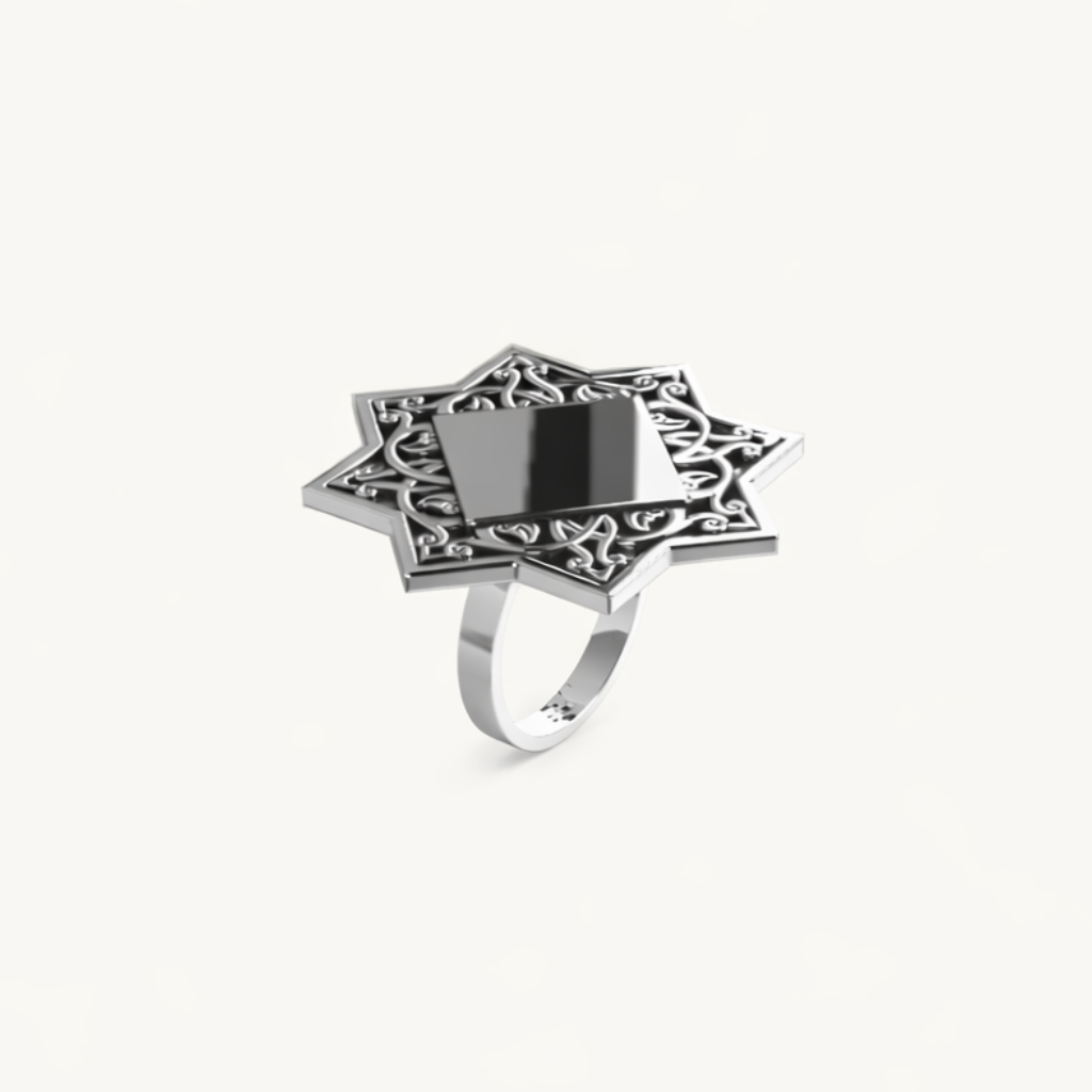 Sterling silver ring "Biayna"