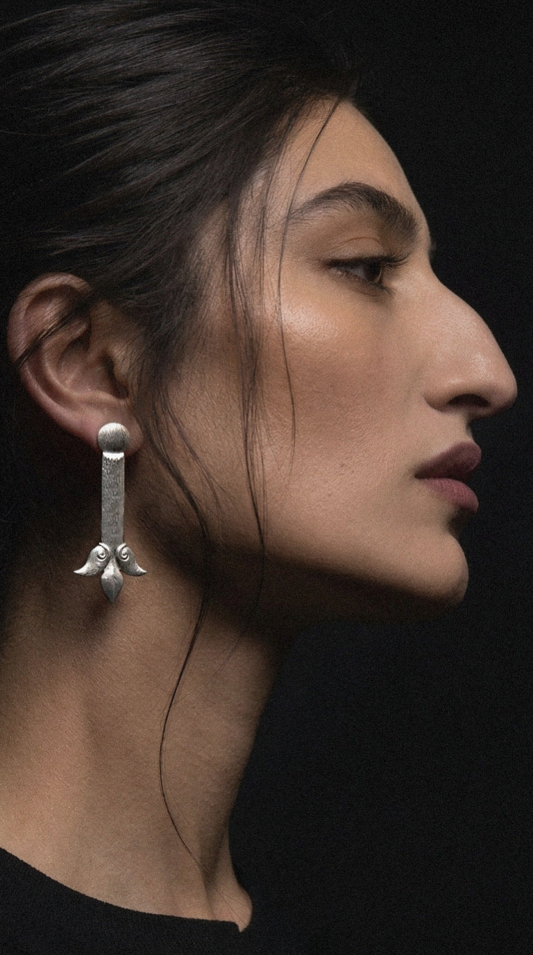 Sterling silver earrings "Ave"