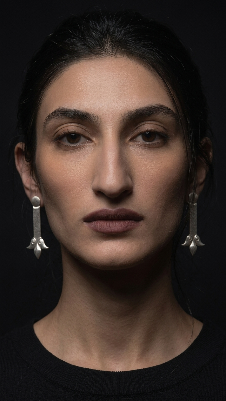 Sterling silver earrings "Ave"