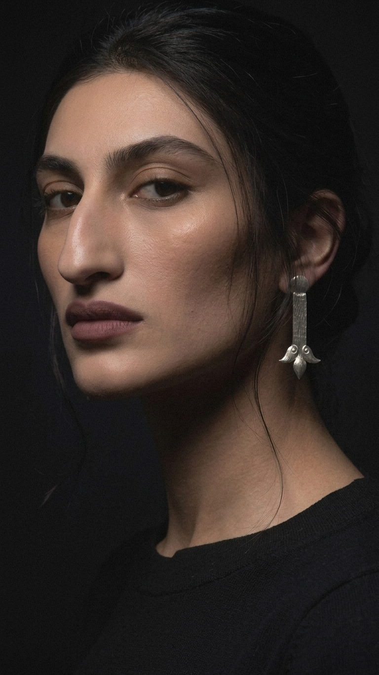 Sterling silver earrings "Ave"