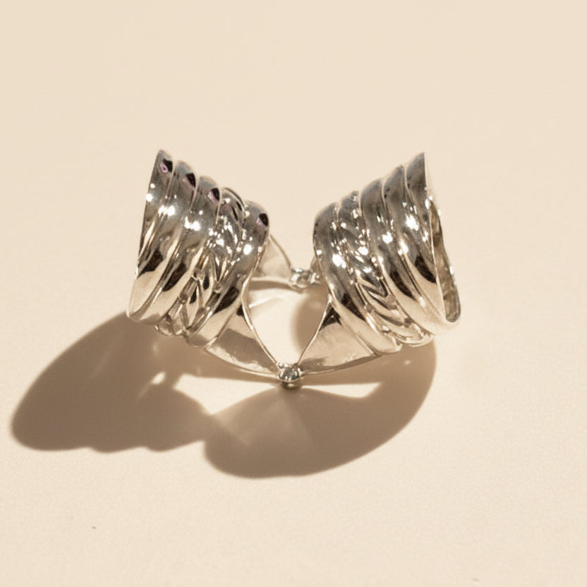 Sterling silver full finger ring "Victoria"