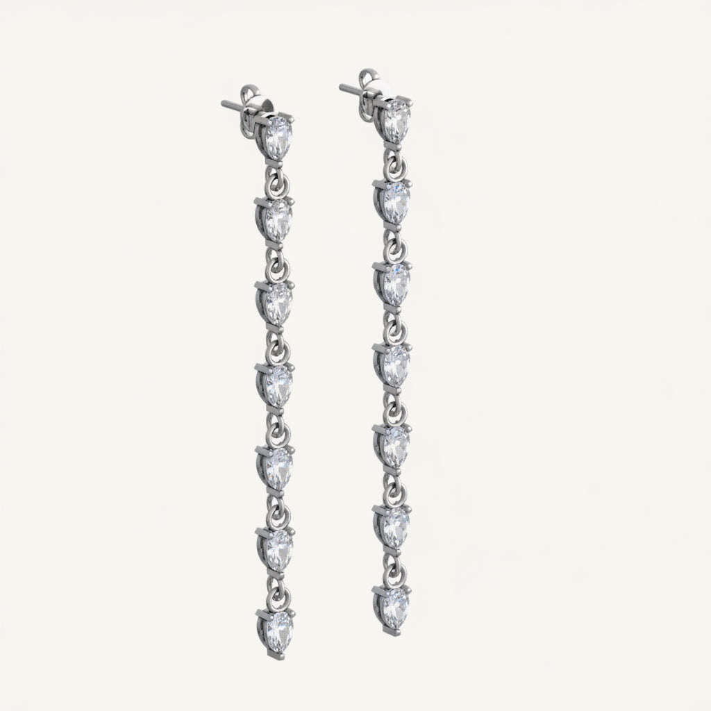 Sterling silver earrings "Payl"