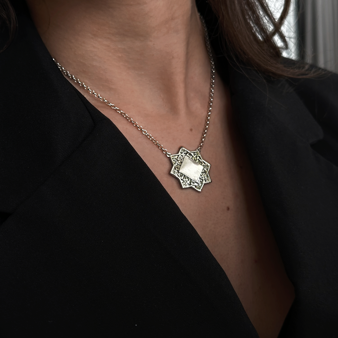 Sterling silver necklace “Biayna”