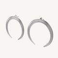 Sterling silver earrings "Snake"