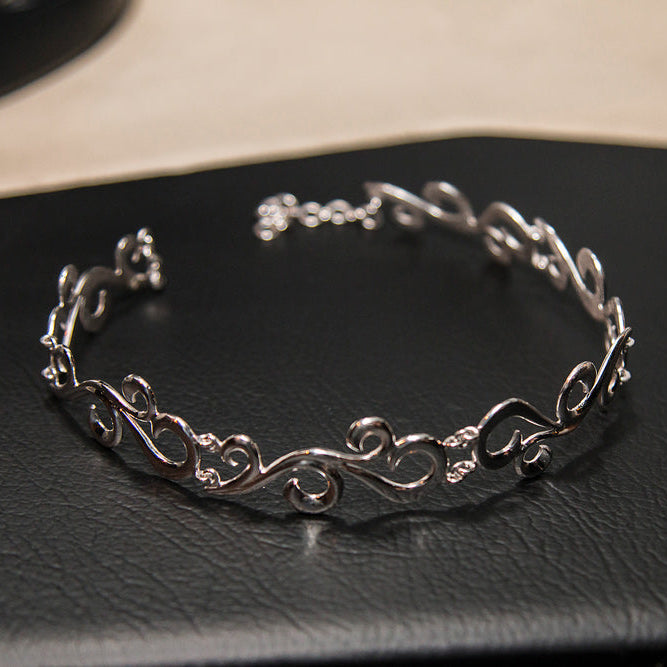 "wide sterling silver choker necklace"