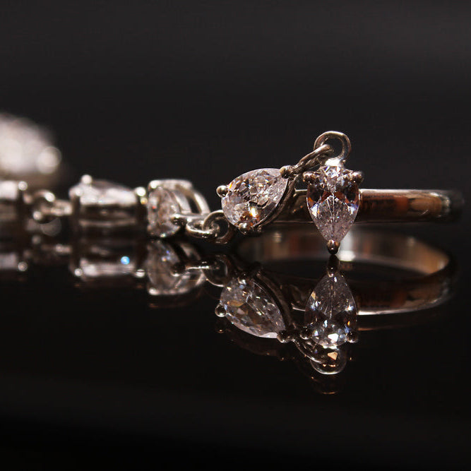 "Silver hand chain slave bracelet"